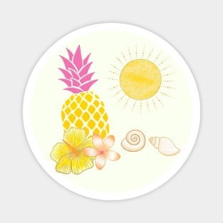 Pineapple, Sun and the Beach Magnet